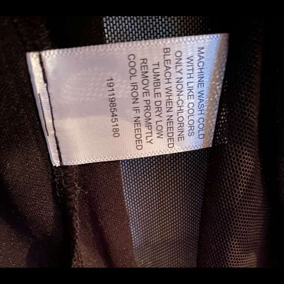 Beautiful Sheer Little Black Dress with Red Roses - Picture 6 of 7